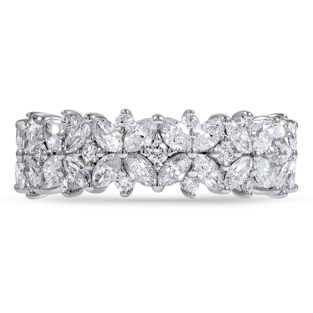 Custom Snowflake Inspired Diamond Ring