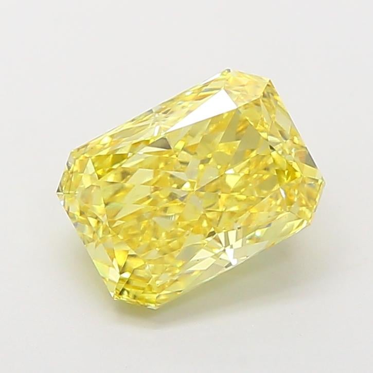 2.74 Ct. Fancy Yellow Radiant Lab Grown Diamond