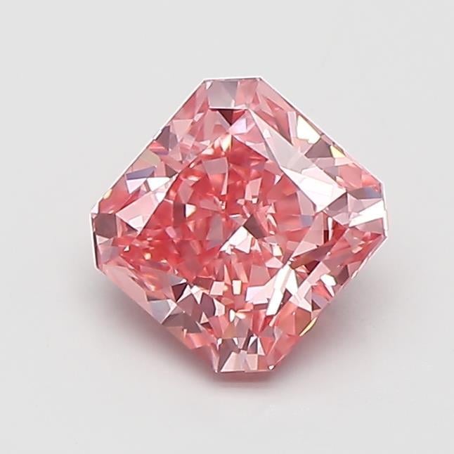 1.00 Ct. Fancy Vivid Pink Radiant Lab Grown Diamond