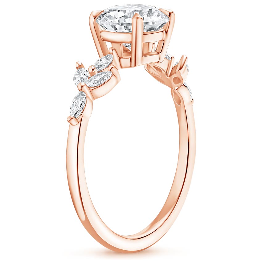 14K Rose Gold Zelie Diamond Ring (1/4 ct. tw.), large side view