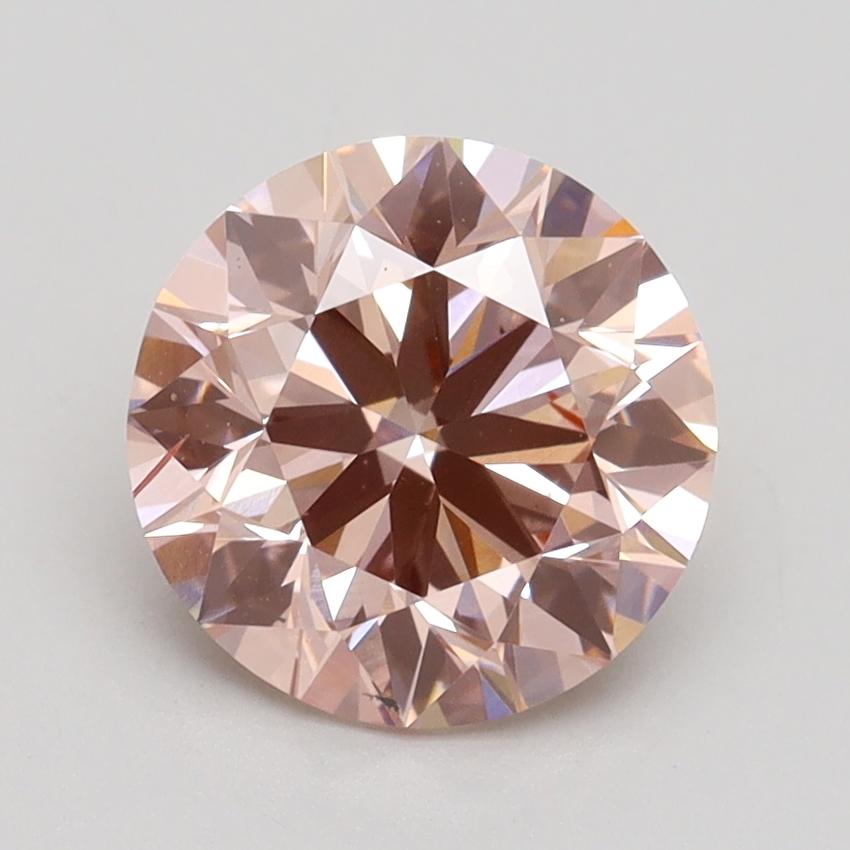 2.06 Ct. Fancy Intense Pink Round Lab Grown Diamond