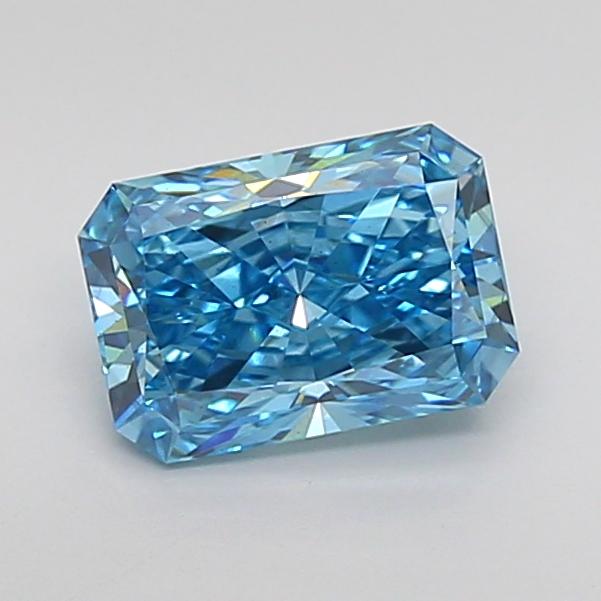 1.52 Ct. Fancy Vivid Blue Radiant Lab Grown Diamond