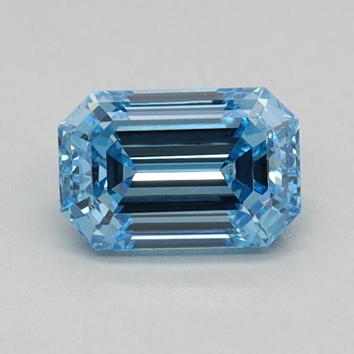 0.53 Ct. Fancy Intense Blue Emerald Lab Grown Diamond