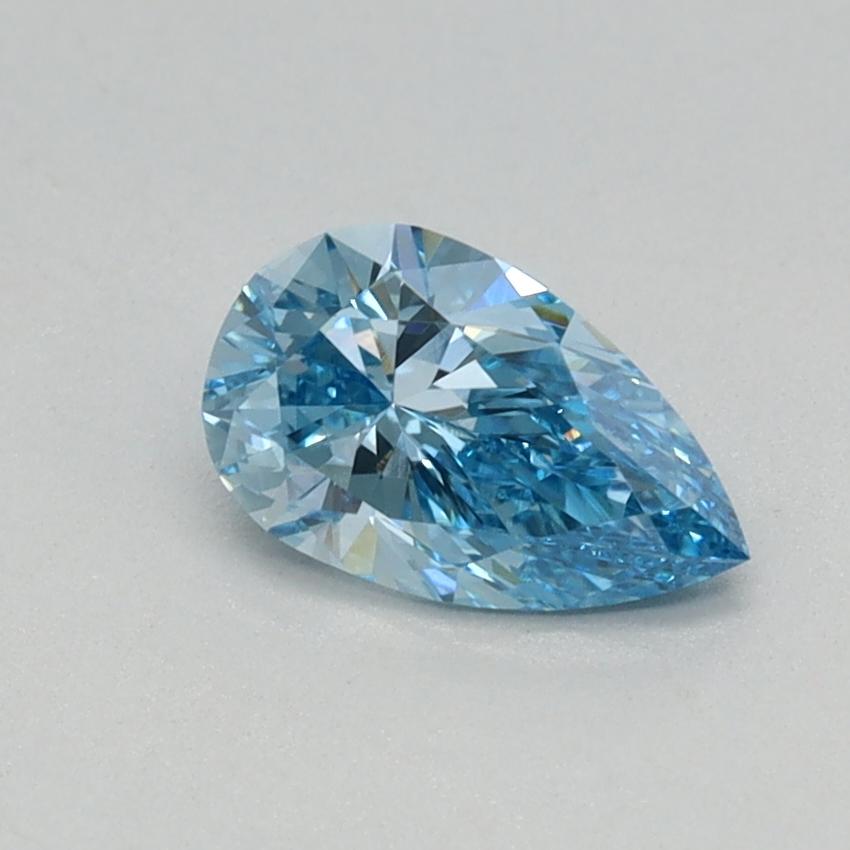 0.46 Ct. Fancy Vivid Blue Pear Lab Grown Diamond