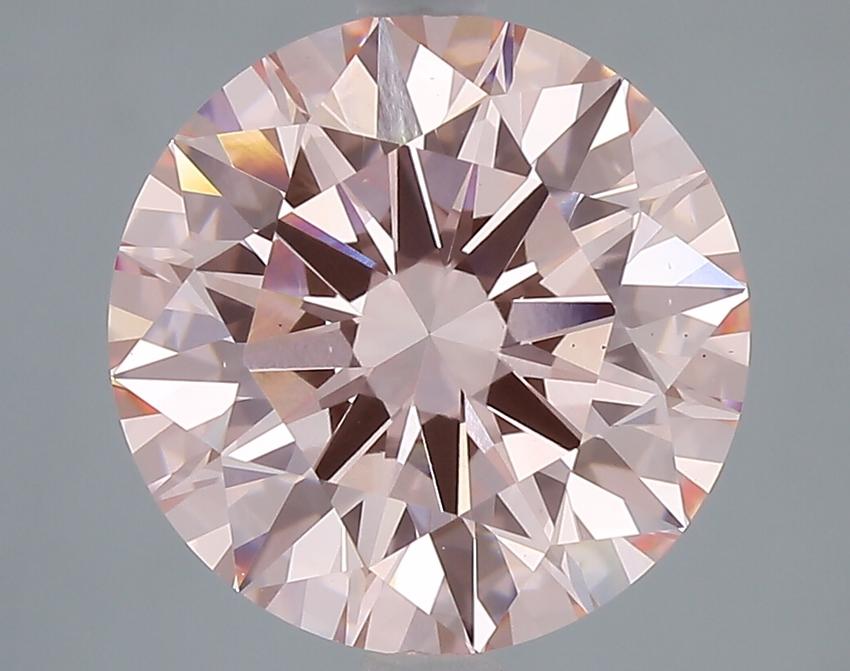 4.00 Ct. Fancy Vivid Pink Round Lab Grown Diamond