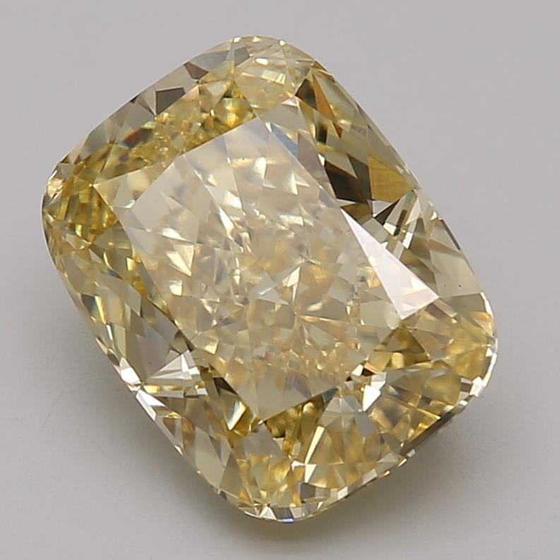 3.80 Ct. Fancy Intense Yellow Cushion Lab Grown Diamond
