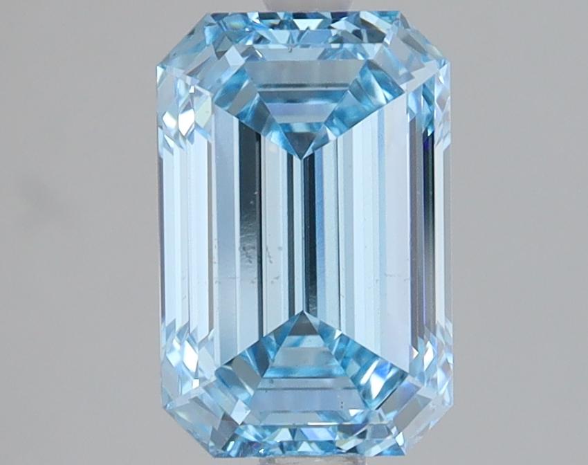 1.97 Ct. Fancy Vivid Blue Emerald Lab Grown Diamond