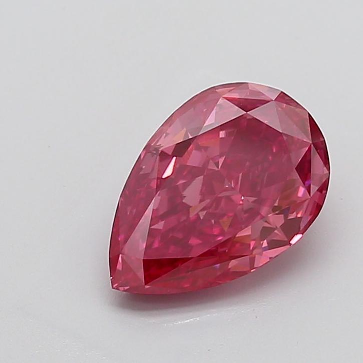 3.11 Ct. Fancy Vivid  Pink Pear Lab Grown Diamond