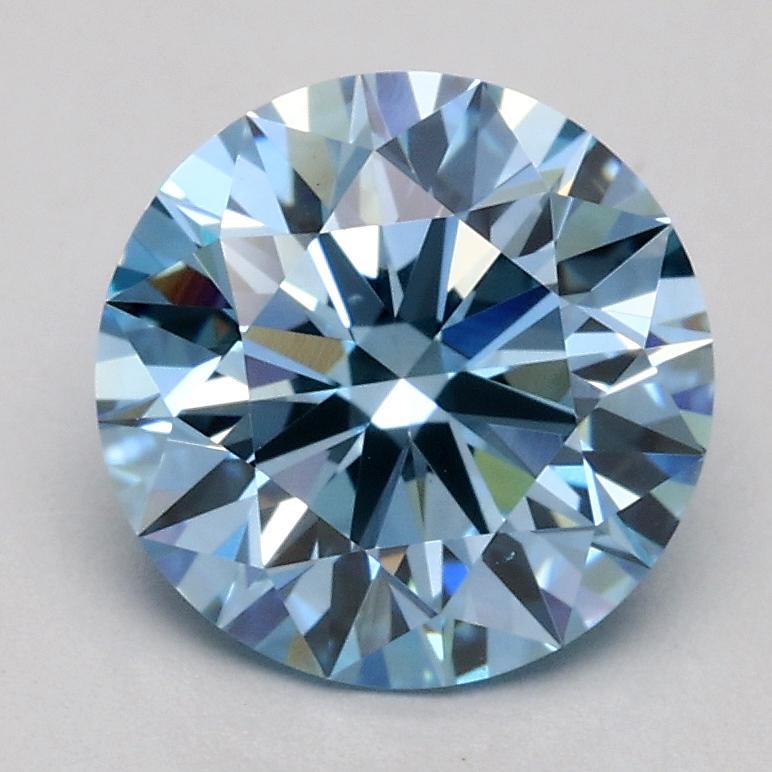 1.56 Ct. Fancy Blue Round Lab Grown Diamond