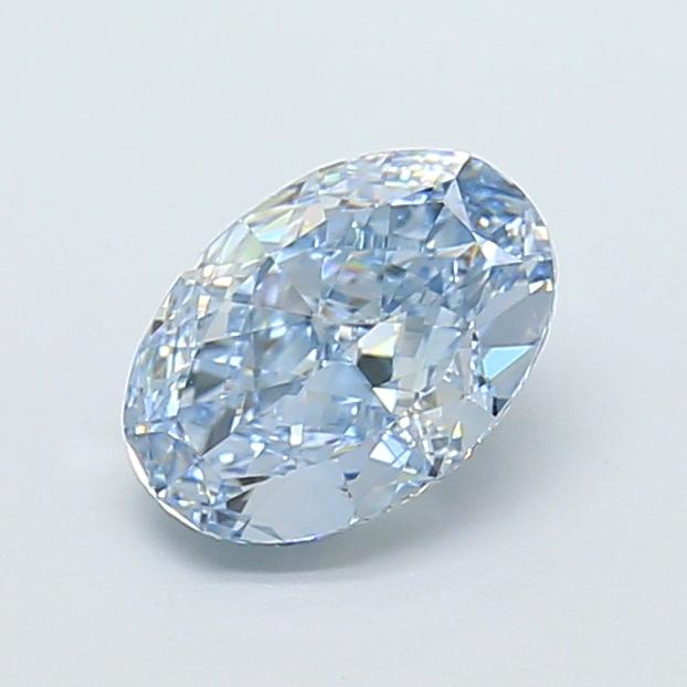 1.35 Ct. Fancy Intense  Blue Oval Lab Grown Diamond