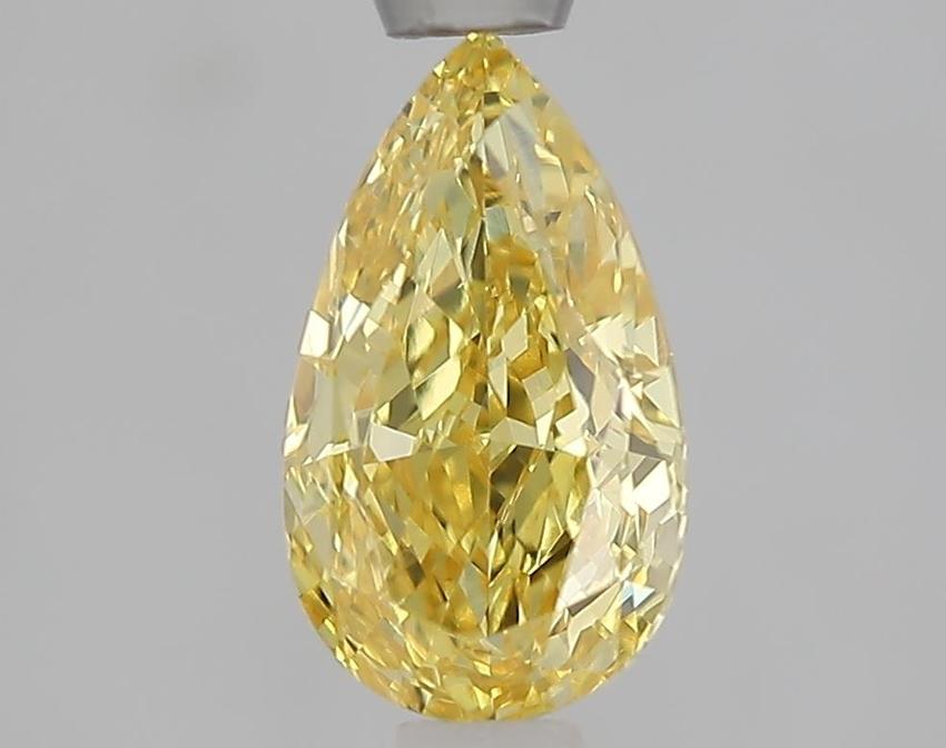 1.05 Ct. Fancy Intense  Yellow Pear Lab Grown Diamond