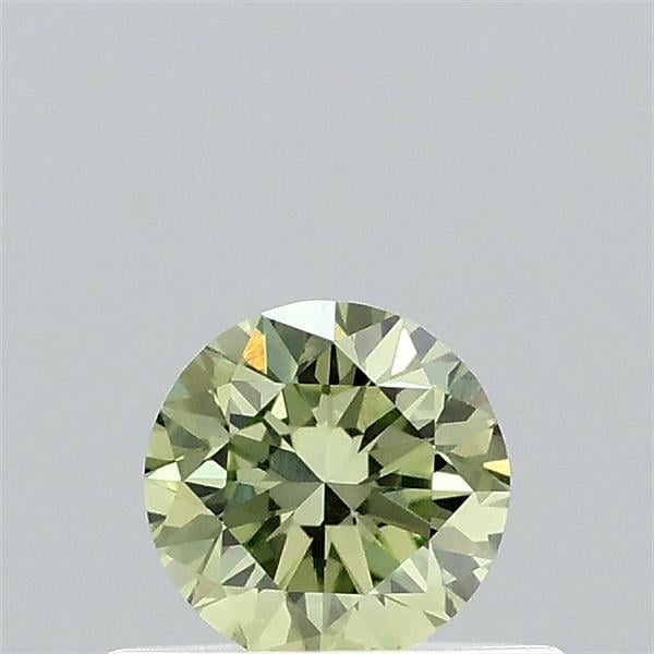 0.42 Ct. Fancy Vivid Green Round Lab Grown Diamond