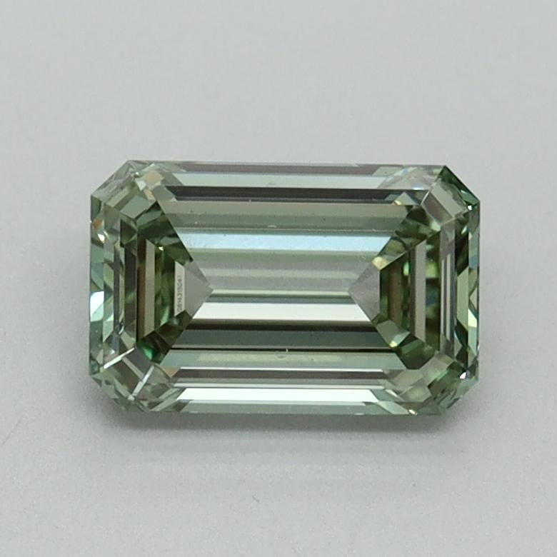 1.01 Ct. Fancy Intense Pacific Green Emerald Lab Grown Diamond