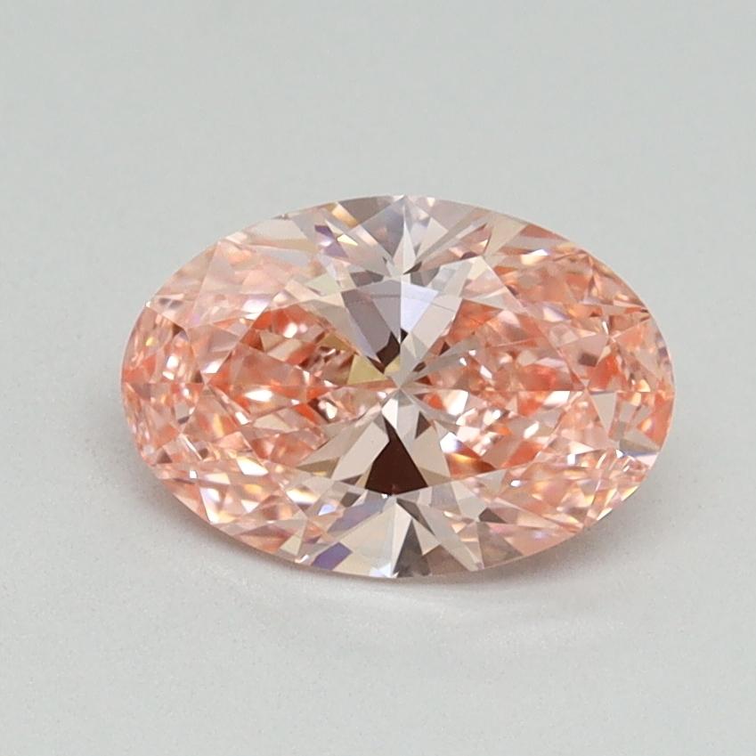 1.04 Ct. Fancy Vivid Pink Oval Lab Grown Diamond