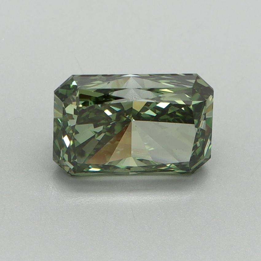 1.68 Ct. Fancy Vivid Pacific Green Radiant Lab Grown Diamond