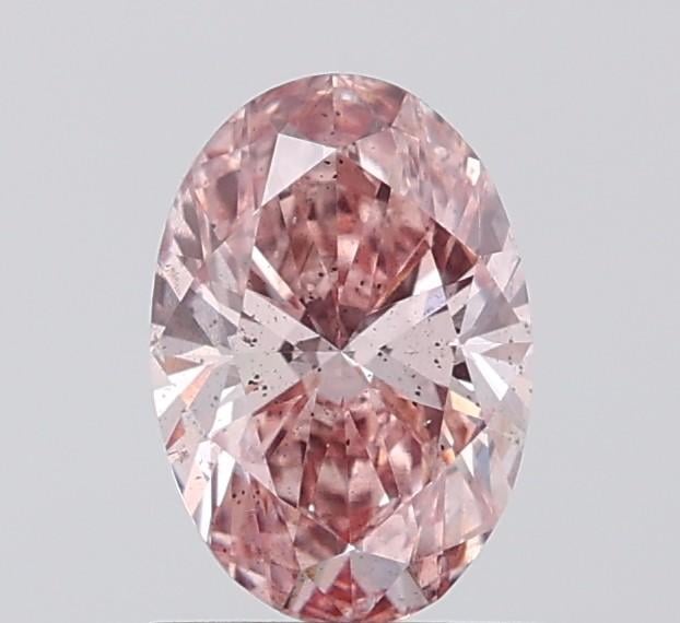 1.03 Ct. Fancy Intense Brownish Pink Oval Lab Grown Diamond