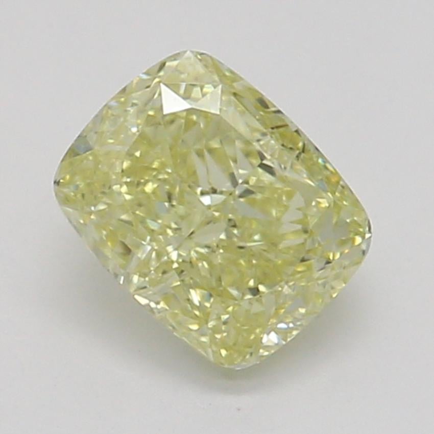 0.41 Ct. Fancy Yellow Cushion Diamond