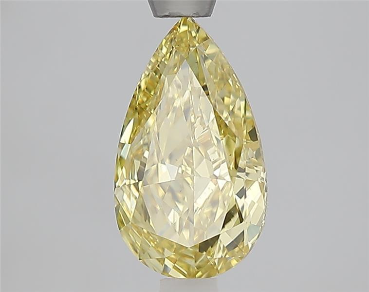 1.60 Ct. Fancy Vivid Yellow Pear Lab Grown Diamond