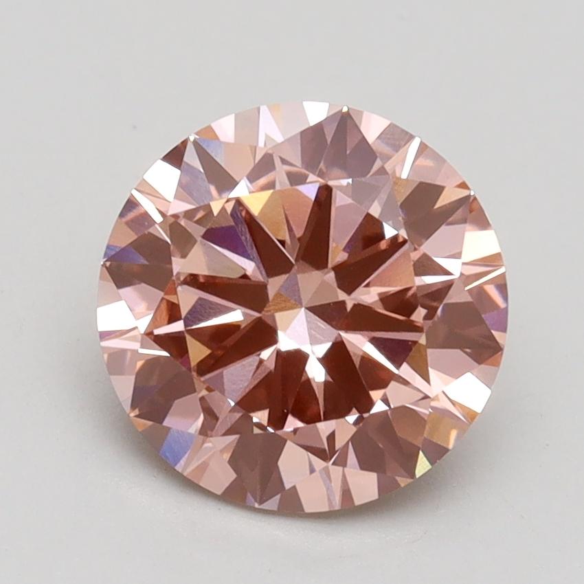 2.00 Ct. Fancy Intense Pink Round Lab Grown Diamond