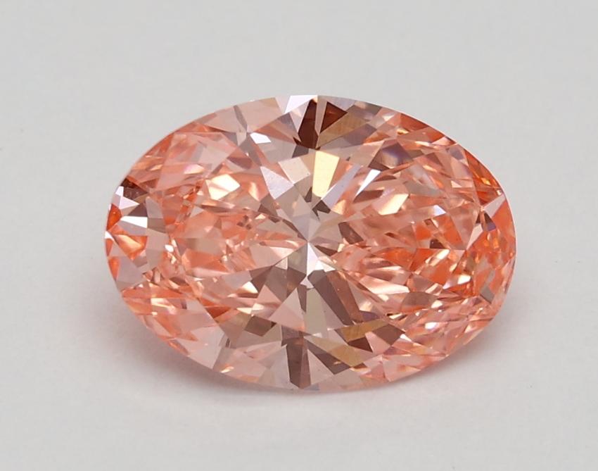 1.32 Ct. Fancy Vivid Pink Oval Lab Grown Diamond