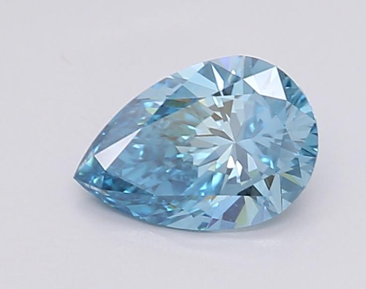 1.02 Ct. Fancy Vivid Blue Pear Lab Grown Diamond