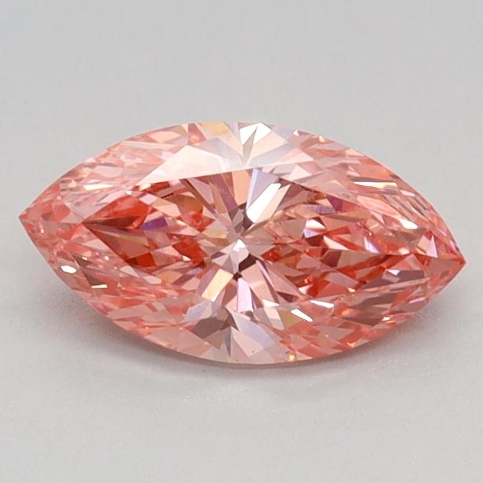 0.59 Ct. Fancy Vivid Pink Marquise Lab Grown Diamond