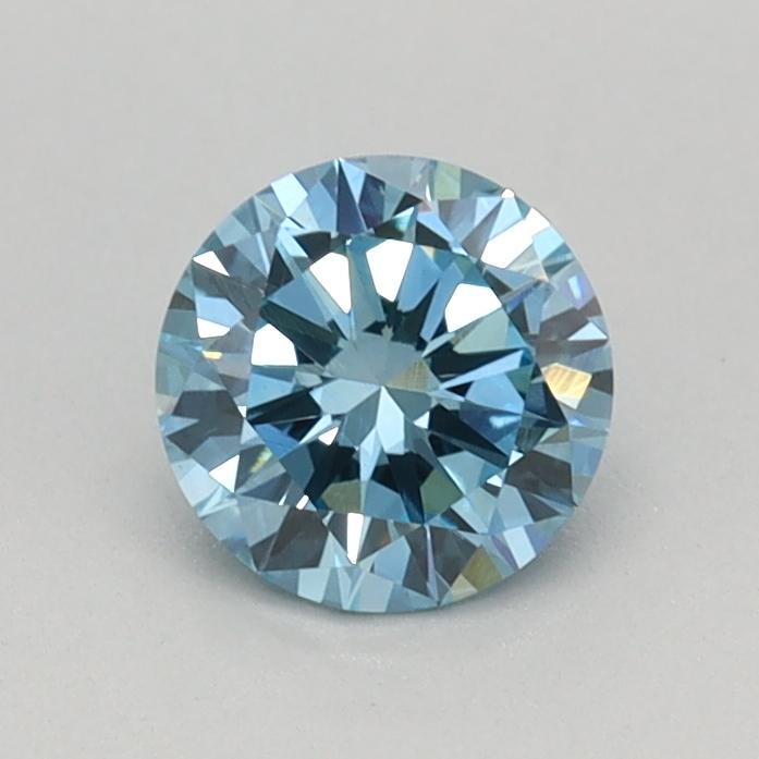0.46 Ct. Fancy Vivid Blue Round Lab Grown Diamond
