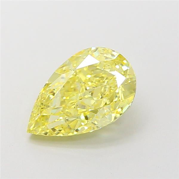 1.33 Ct. Fancy Intense Yellow Pear Lab Grown Diamond