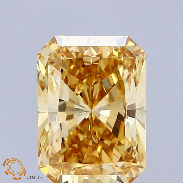 1.68 Ct. Fancy Intense Yellow Radiant Lab Grown Diamond