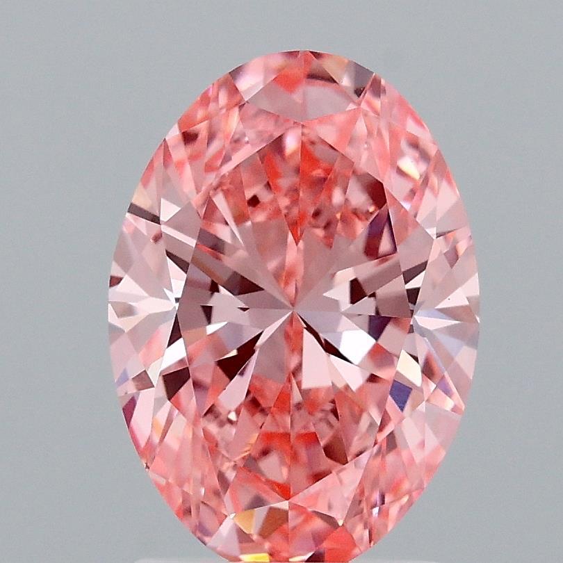 2.00 Ct. Fancy Vivid Pink Oval Lab Grown Diamond