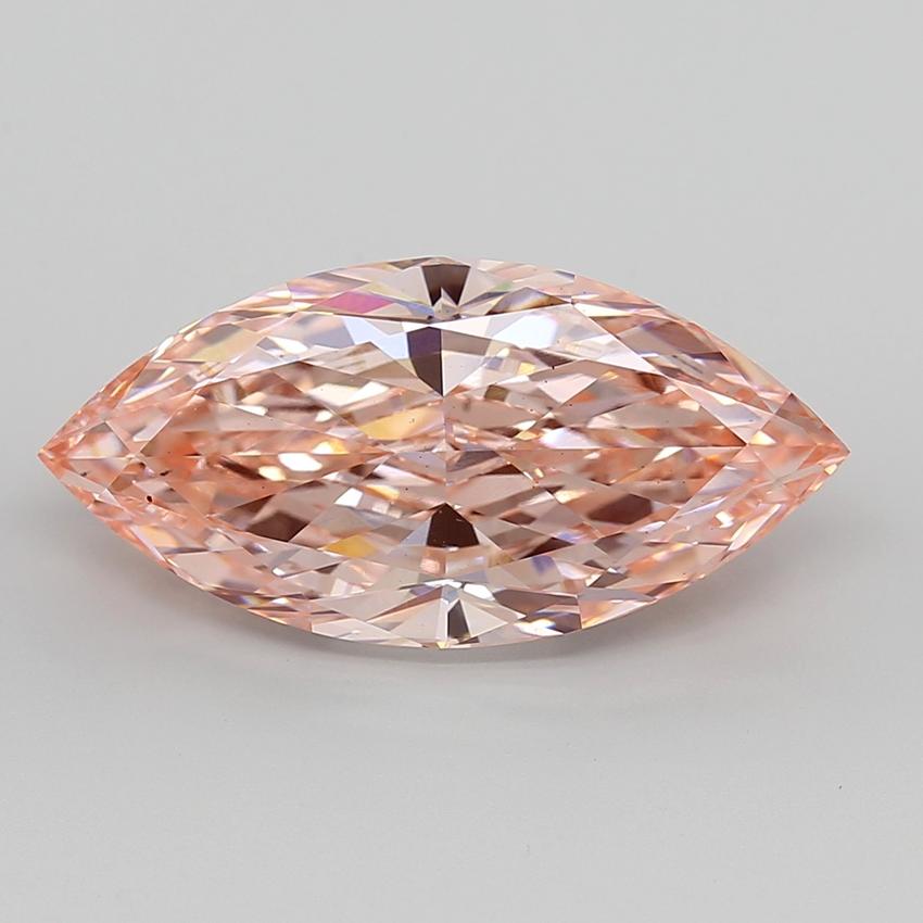 8.00 Ct. Fancy Vivid  Pink Marquise Lab Grown Diamond