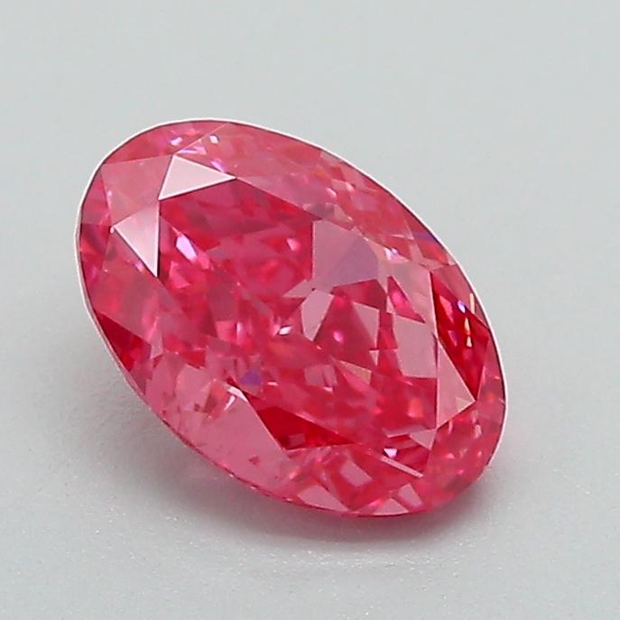 1.04 Ct. Fancy Vivid Pink Oval Lab Grown Diamond
