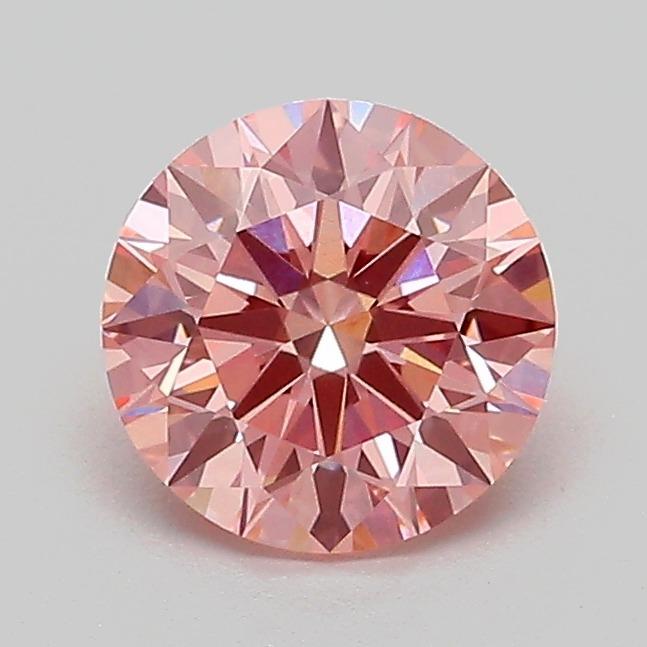 1.01 Ct. Fancy Intense Pink Round Lab Grown Diamond