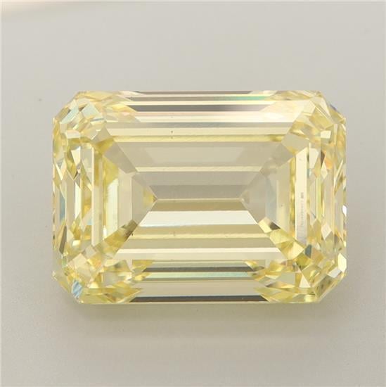 6.10 Ct. Fancy Intense Yellow Emerald Lab Grown Diamond