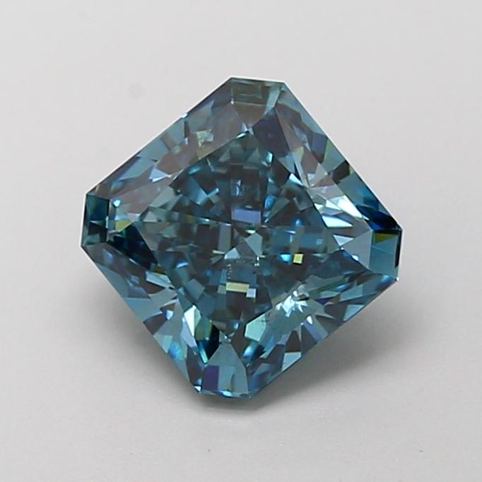 2.10 Ct. Fancy Vivid Blue Radiant Lab Grown Diamond