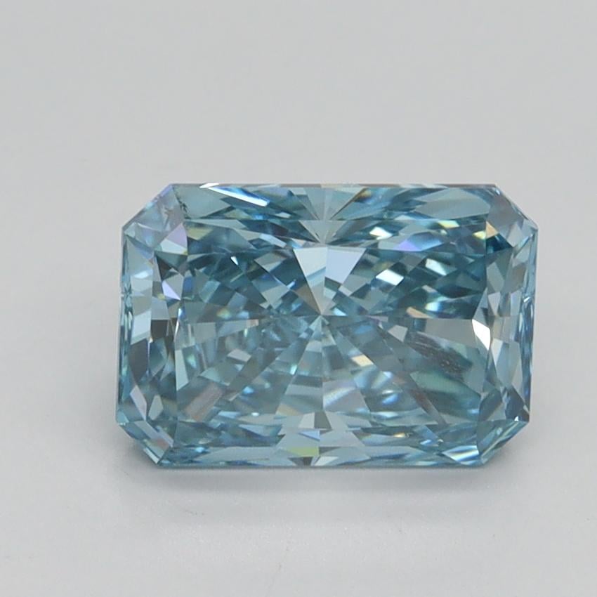 1.76 Ct. Fancy Vivid Blue Radiant Lab Grown Diamond