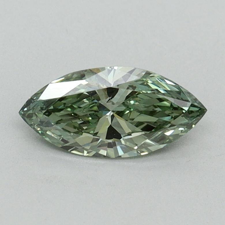 0.44 Ct. Fancy Vivid Green Marquise Lab Grown Diamond
