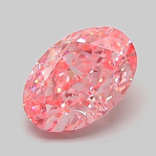 1.06 Ct. Fancy Vivid Pink Oval Lab Grown Diamond