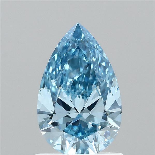 1.01 Ct. Fancy Vivid  Blue Pear Lab Grown Diamond