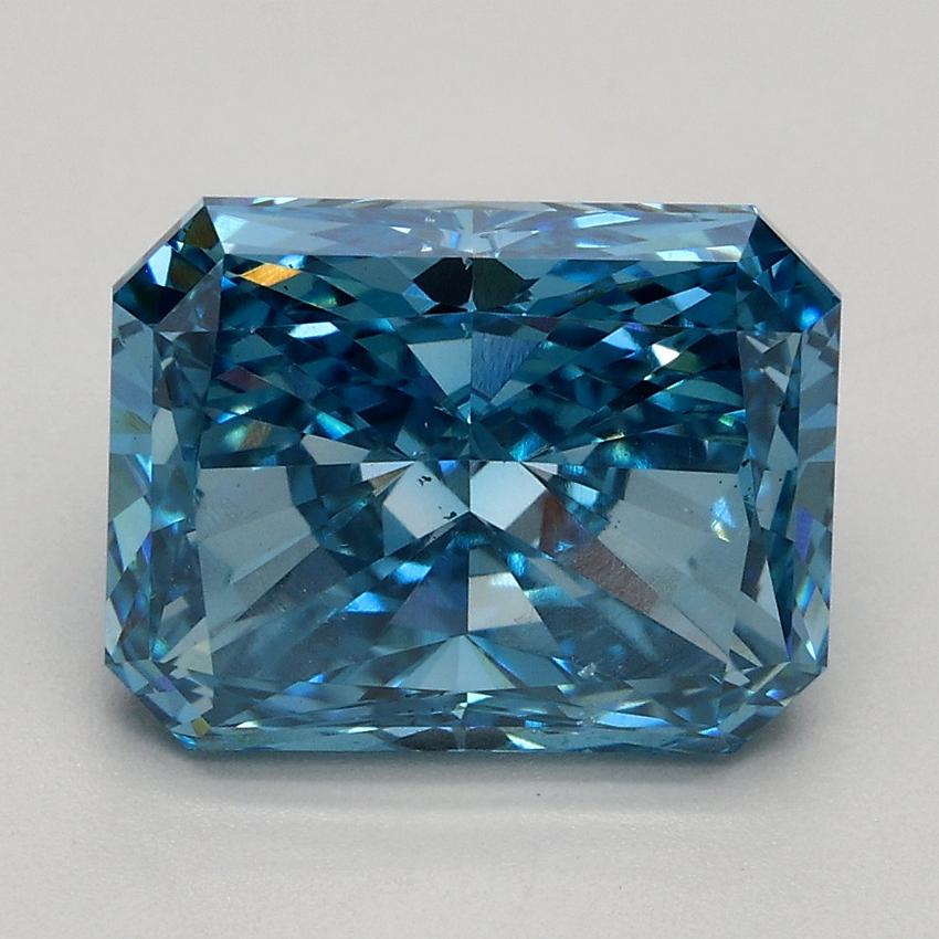 3.00 Ct. Fancy Vivid Blue Radiant Lab Grown Diamond