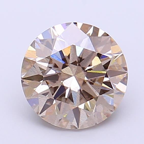 1.55 Ct. Light Brown Round Lab Grown Diamond