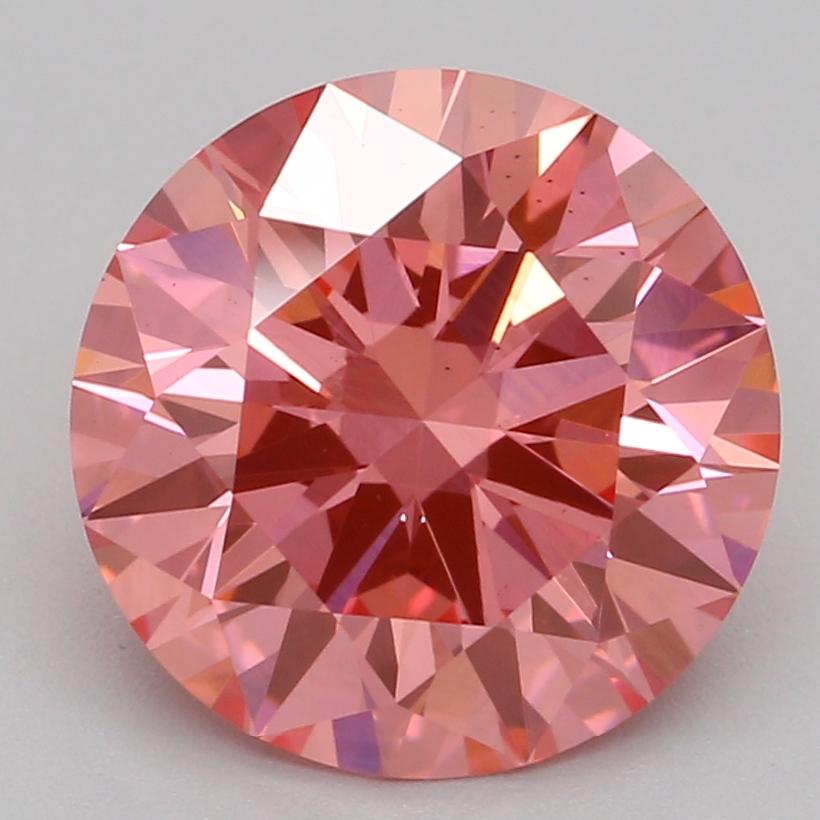 2.00 Ct. Fancy Vivid Pink Round Lab Grown Diamond