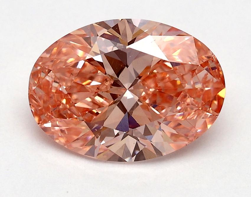 1.71 Ct. Fancy Vivid Pink Oval Lab Grown Diamond