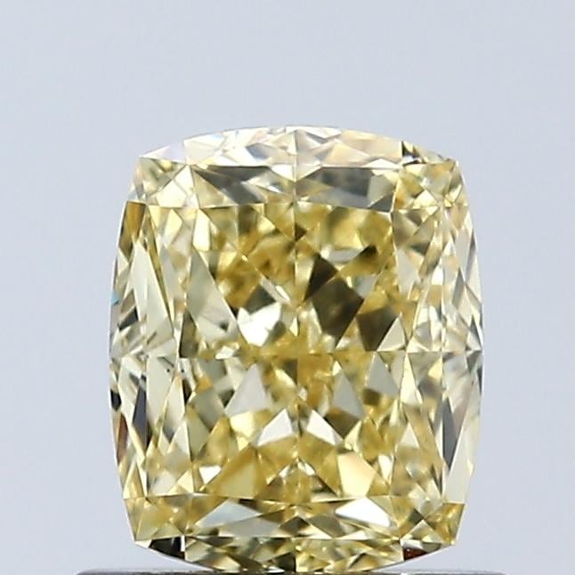 1.02 Ct. Fancy Intense Yellow Cushion Lab Grown Diamond