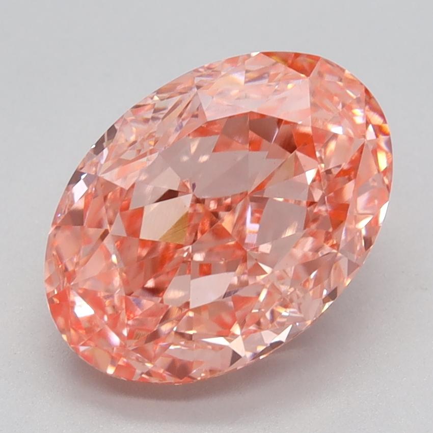 2.75 Ct. Fancy Vivid Pink Oval Lab Grown Diamond