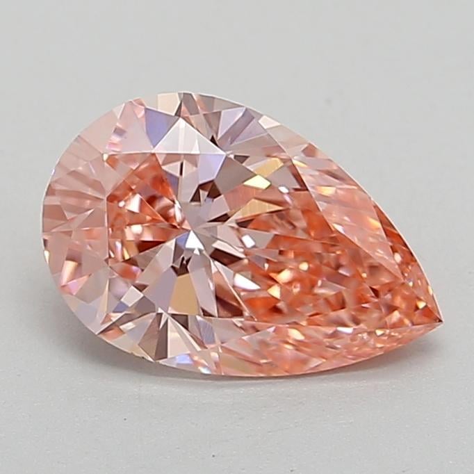 1.56 Ct. Fancy Vivid  Pink Pear Lab Grown Diamond