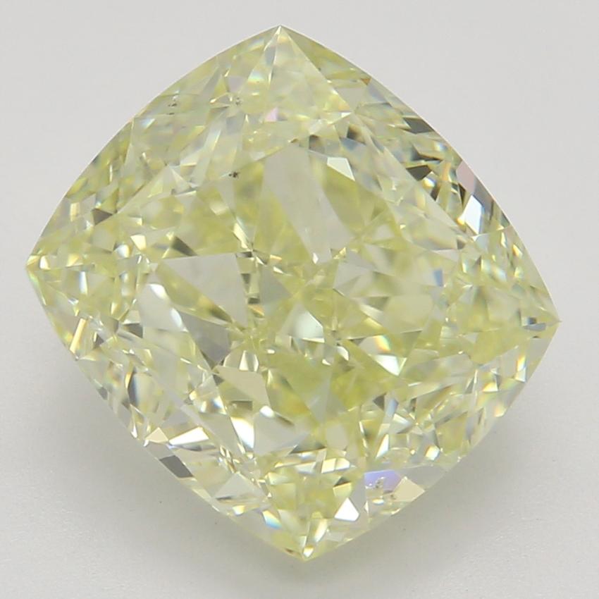 3.02 Ct. Fancy Light Yellow Cushion Diamond