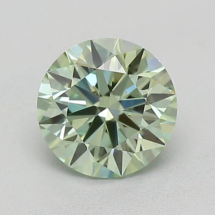 0.54 Ct. Fancy Intense  Green Round Lab Grown Diamond