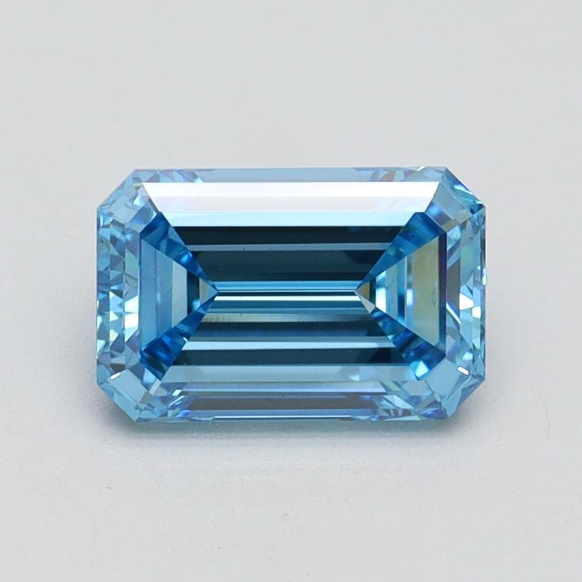 1.51 Ct. Fancy Vivid Blue Emerald Lab Grown Diamond