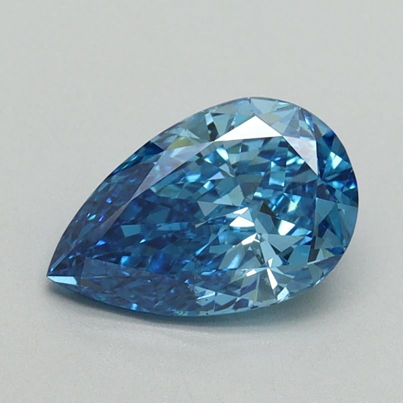 1.04 Ct. Fancy Vivid Blue Pear Lab Grown Diamond